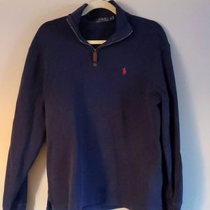 Navy Blue Polo Pullover